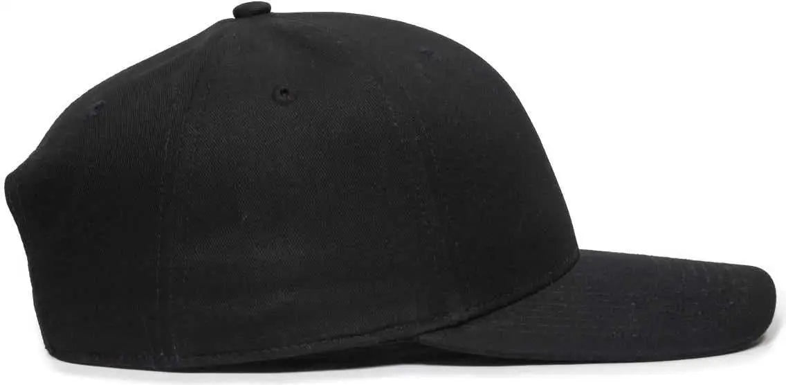 OC Sports OC871 Premium Modern Solid Back Cap - Black