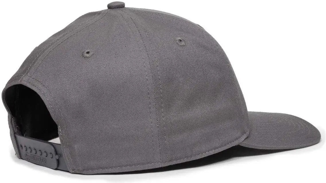 OC Sports OC871 Premium Modern Solid Back Cap - Charcoal