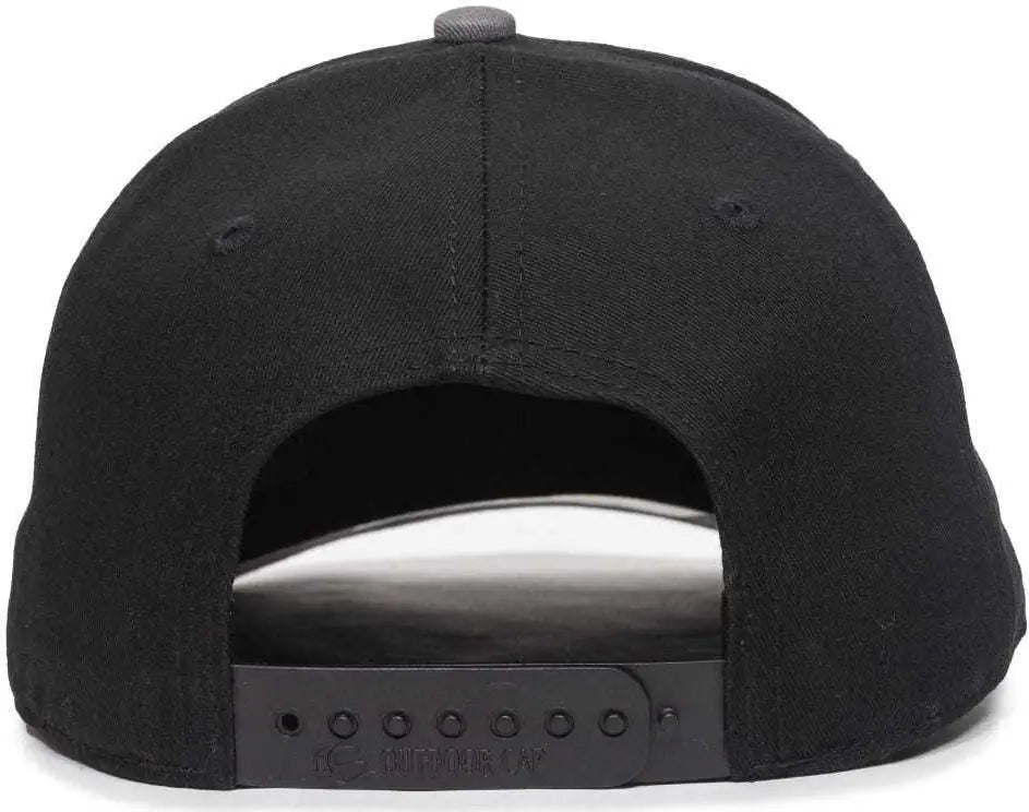 OC Sports OC871 Premium Modern Solid Back Cap - Charcoal Black Charcoal - Dark Gray Black / 6 7/8’’ - 7 1/2’’