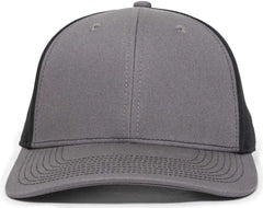 OC Sports OC871 Premium Modern Solid Back Cap - Charcoal Black Charcoal - Dark Gray Black / 6 7/8’’ - 7 1/2’’