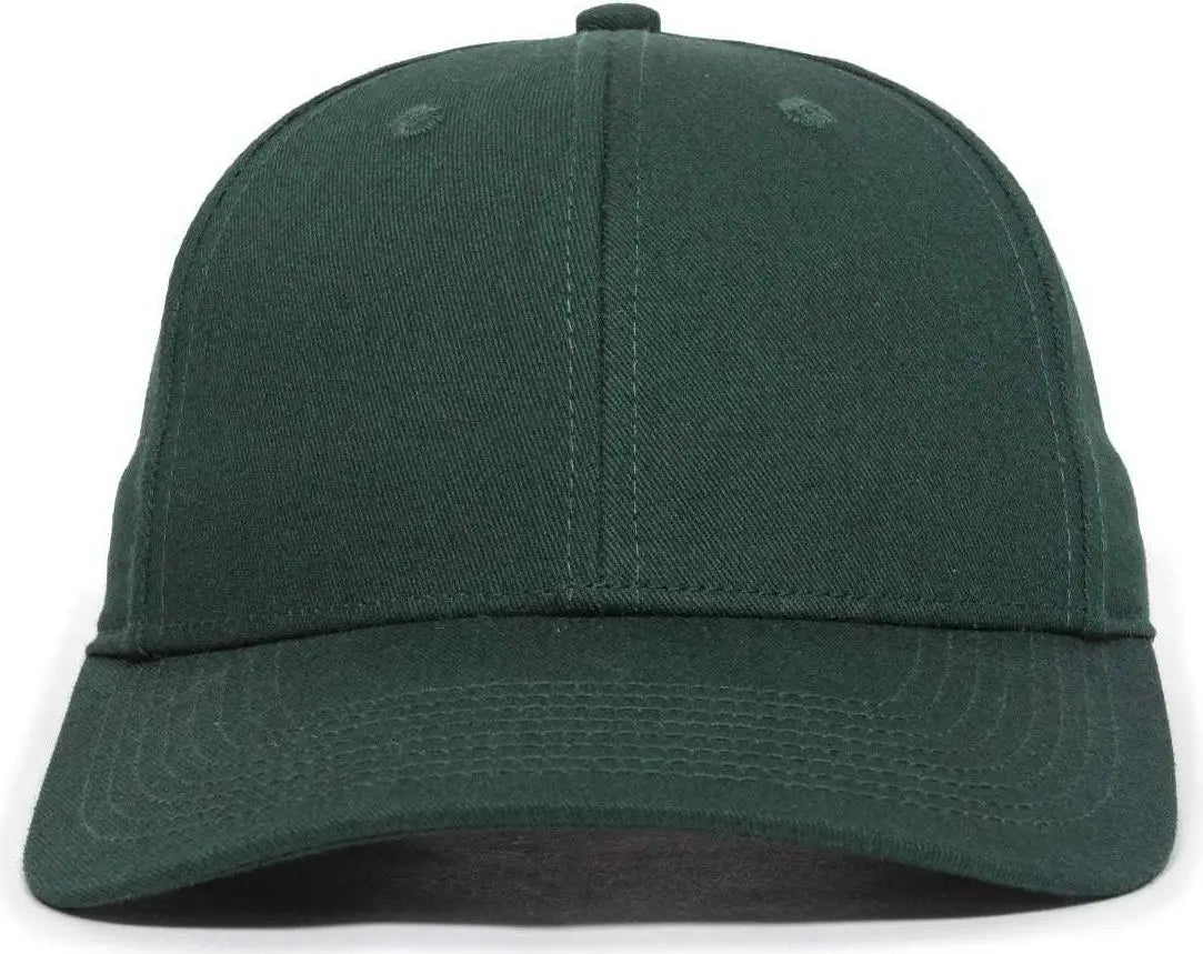 OC Sports OC871 Premium Modern Solid Back Cap - Dark Green