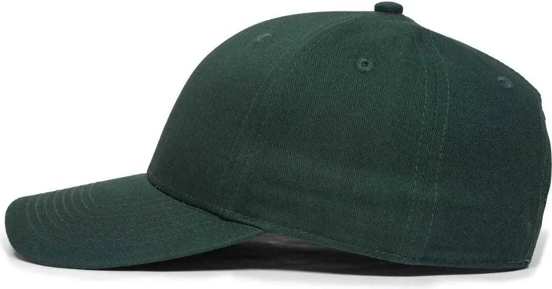 OC Sports OC871 Premium Modern Solid Back Cap - Dark Green