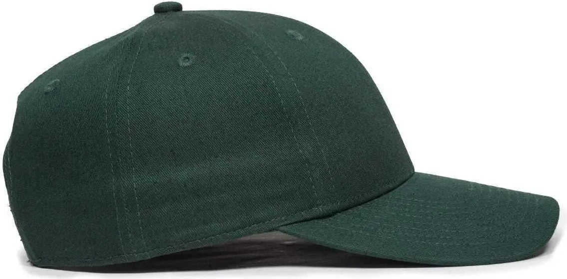 OC Sports OC871 Premium Modern Solid Back Cap - Dark Green