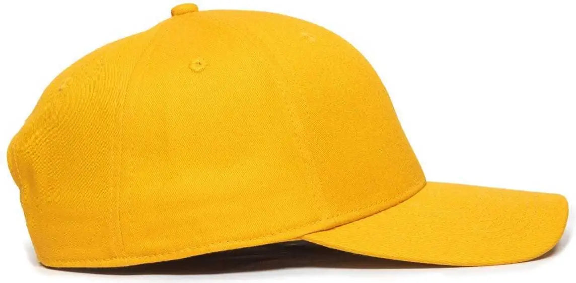 OC Sports OC871 Premium Modern Solid Back Cap - Gold