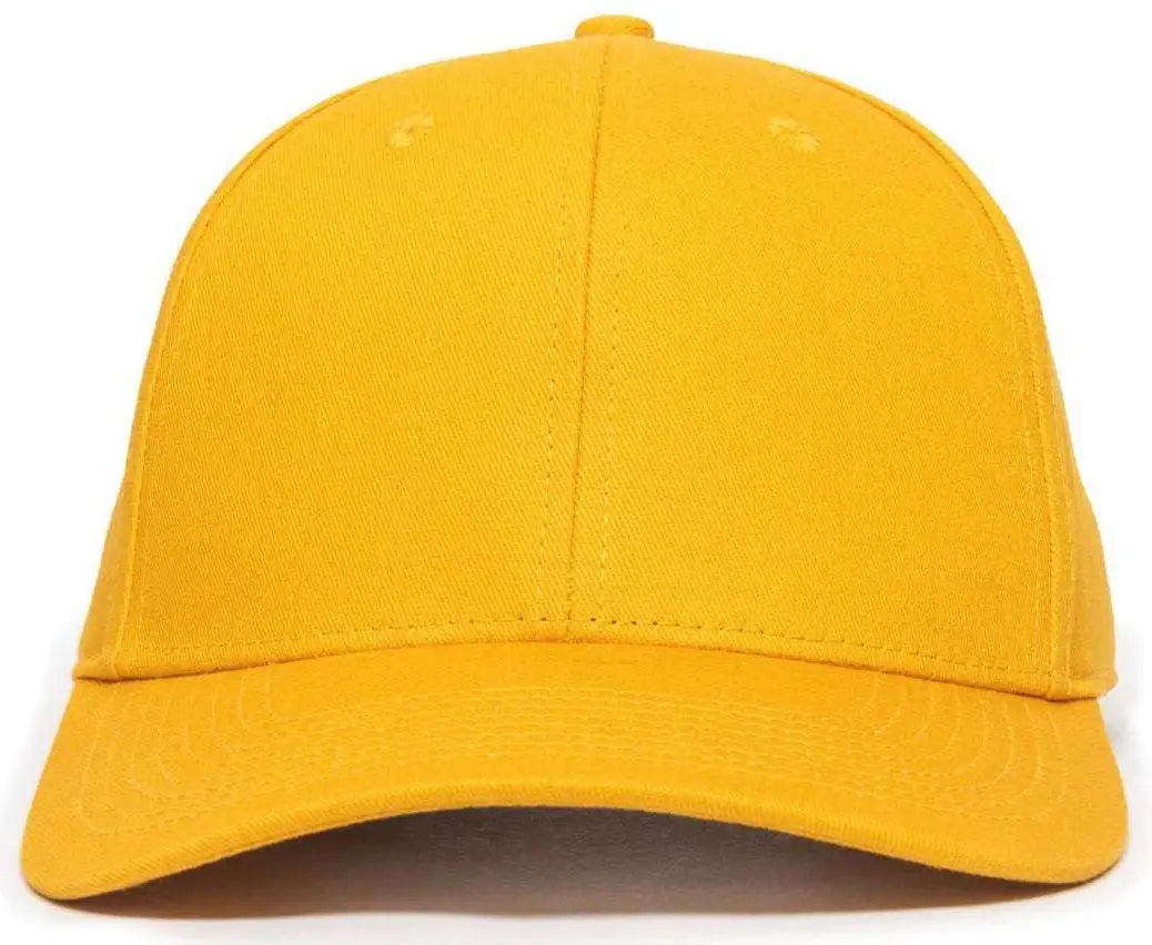 OC Sports OC871 Premium Modern Solid Back Cap - Gold
