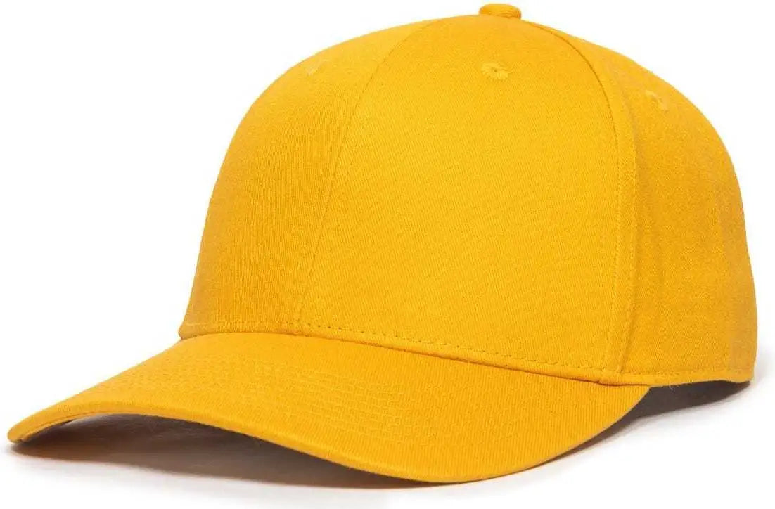OC Sports OC871 Premium Modern Solid Back Cap - Gold