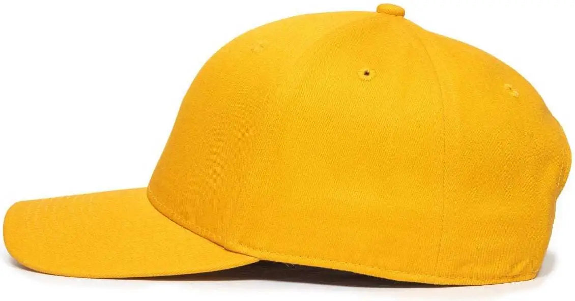 OC Sports OC871 Premium Modern Solid Back Cap - Gold