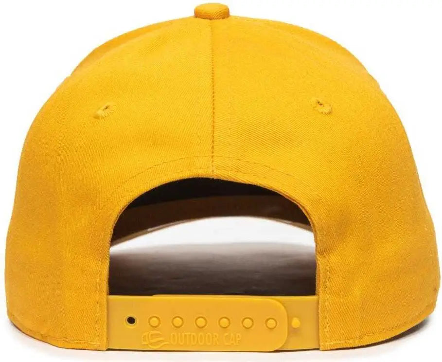 OC Sports OC871 Premium Modern Solid Back Cap - Gold