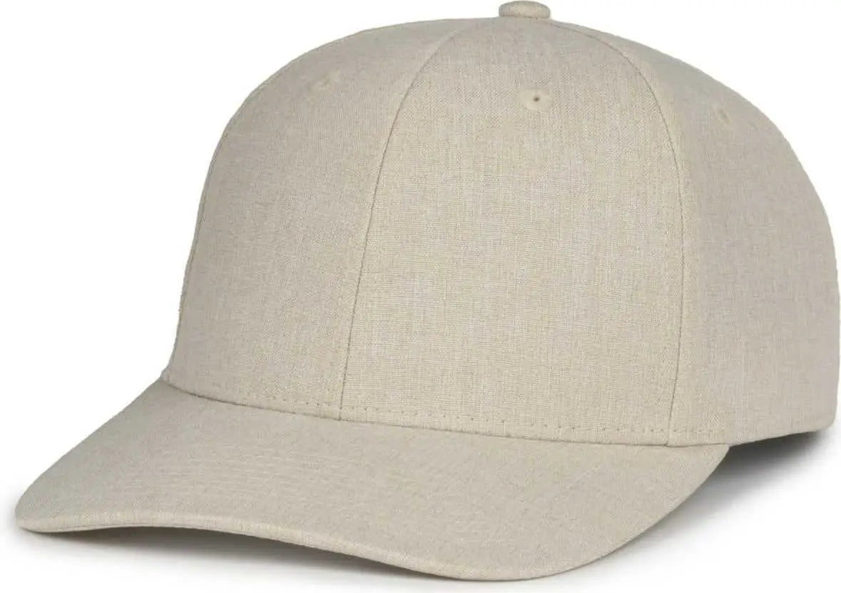 OC Sports OC871 Premium Modern Solid Back Cap - Heathered Stone - Stone / OSFM