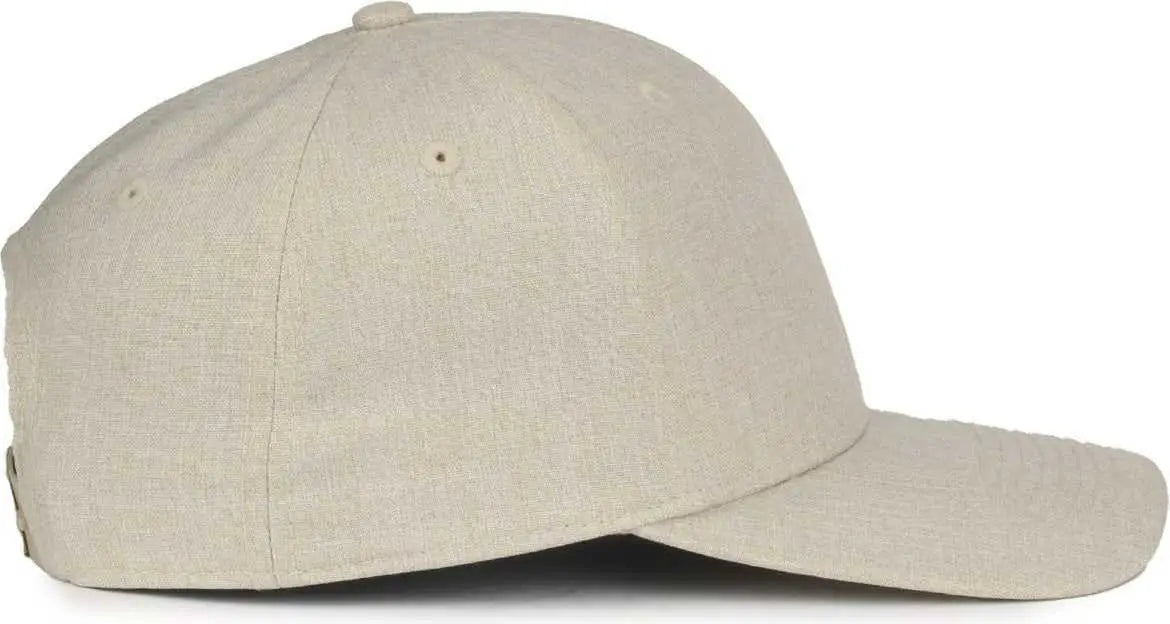 OC Sports OC871 Premium Modern Solid Back Cap - Heathered Stone - Stone / OSFM