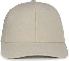 OC Sports OC871 Premium Modern Solid Back Cap - Heathered Stone - Stone / OSFM