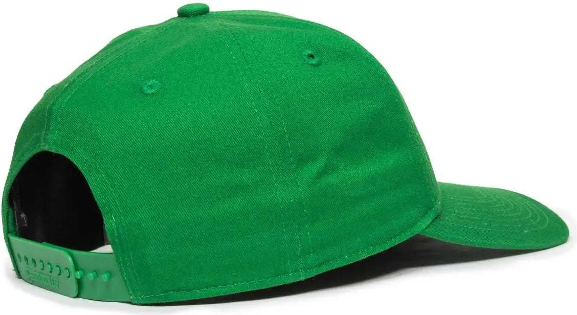 OC Sports OC871 Premium Modern Solid Back Cap - Kelly