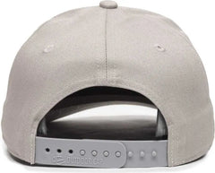 OC Sports OC871 Premium Modern Solid Back Cap - Light Gray