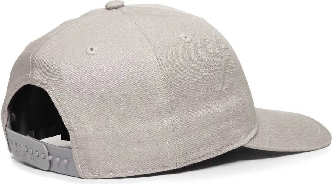 OC Sports OC871 Premium Modern Solid Back Cap - Light Gray