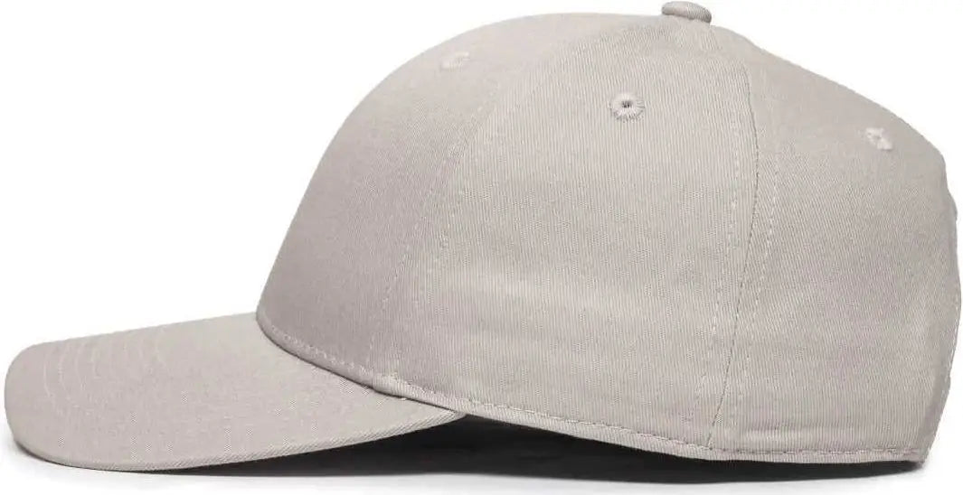 OC Sports OC871 Premium Modern Solid Back Cap - Light Gray