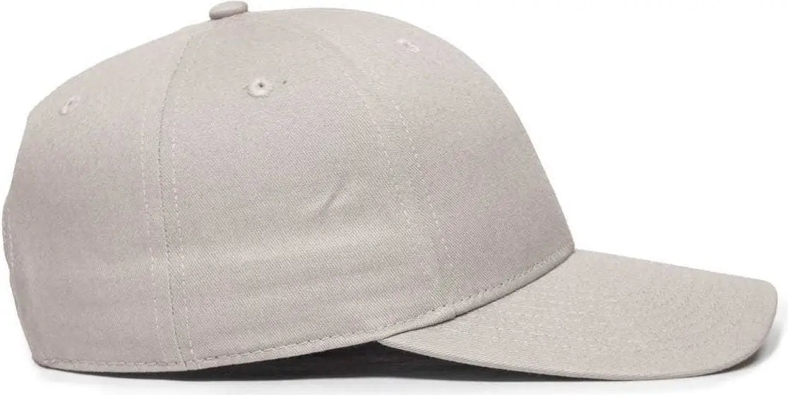 OC Sports OC871 Premium Modern Solid Back Cap - Light Gray