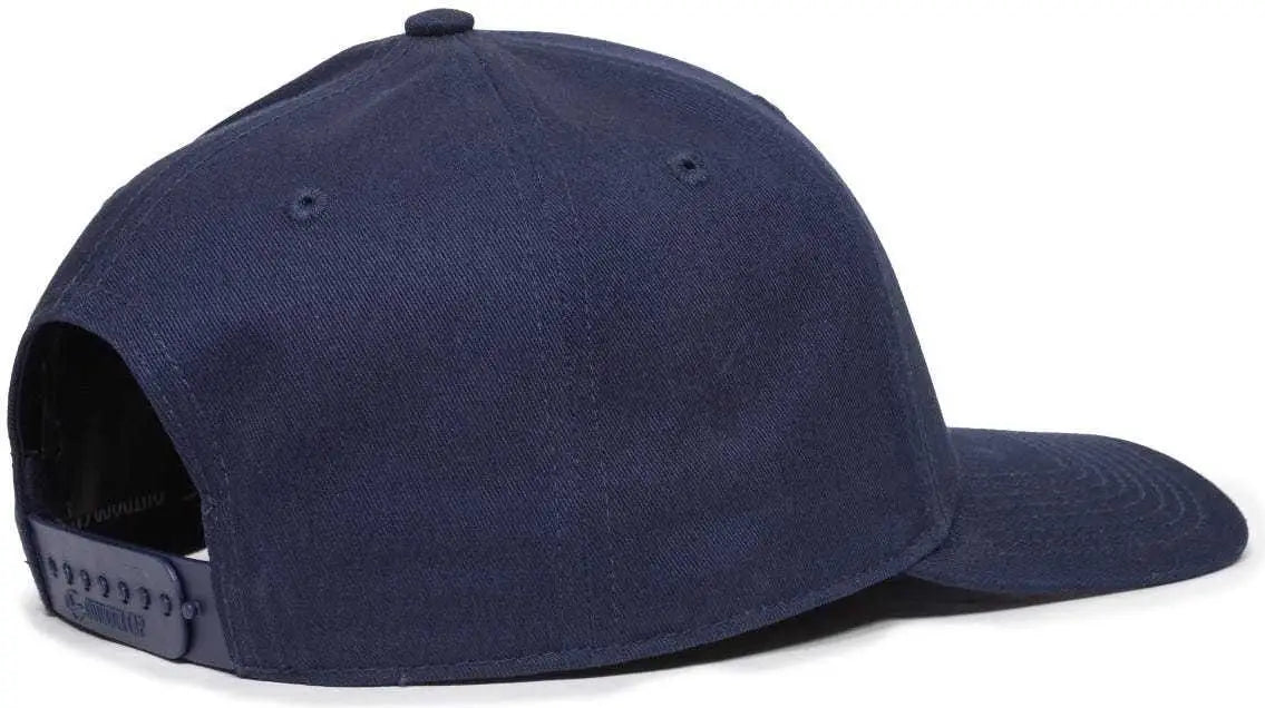 OC Sports OC871 Premium Modern Solid Back Cap - Navy