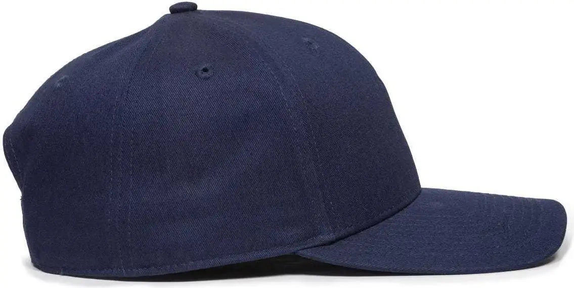 OC Sports OC871 Premium Modern Solid Back Cap - Navy