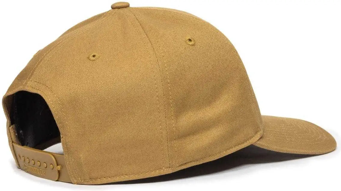 OC Sports OC871 Premium Modern Solid Back Cap - Old Gold - Gold / 6 7/8’’ - 7 1/2’’