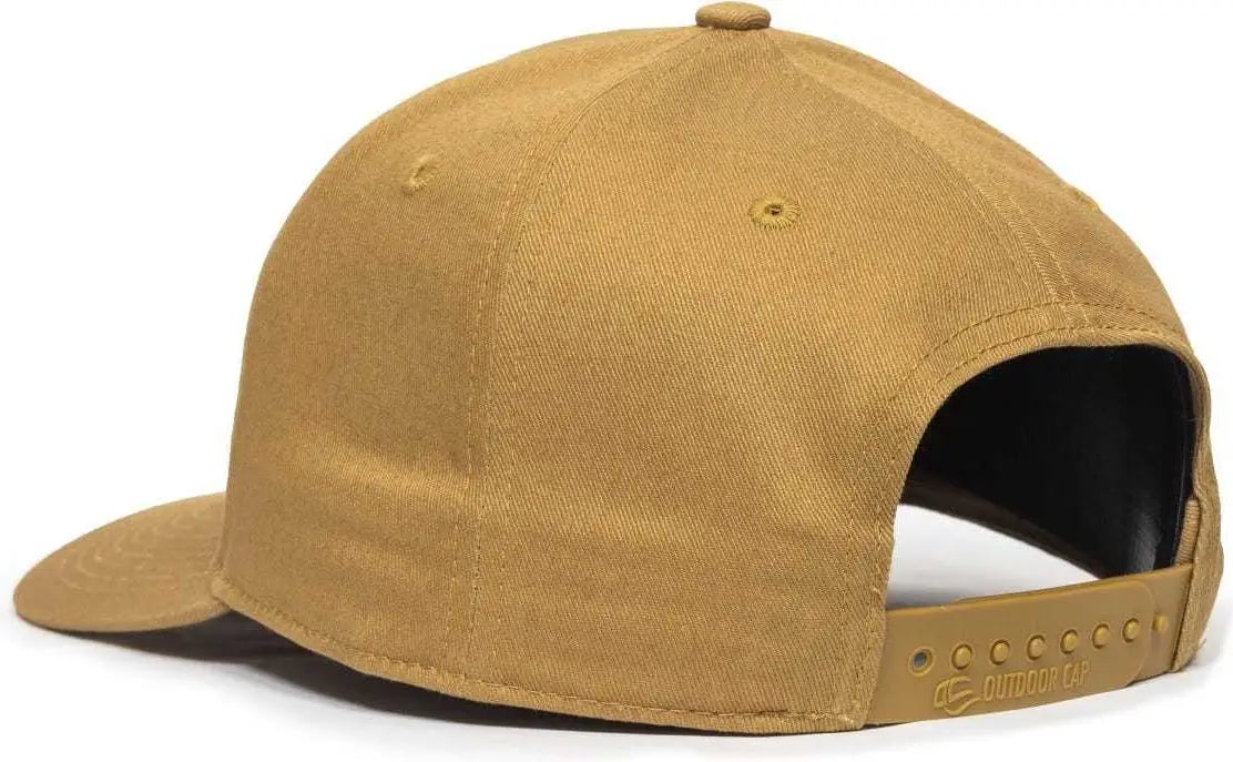 OC Sports OC871 Premium Modern Solid Back Cap - Old Gold - Gold / 6 7/8’’ - 7 1/2’’