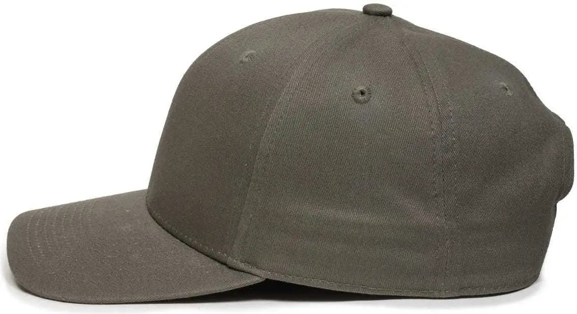 OC Sports OC871 Premium Modern Solid Back Cap - Olive - Olive / 6 7/8’’ - 7 1/2’’