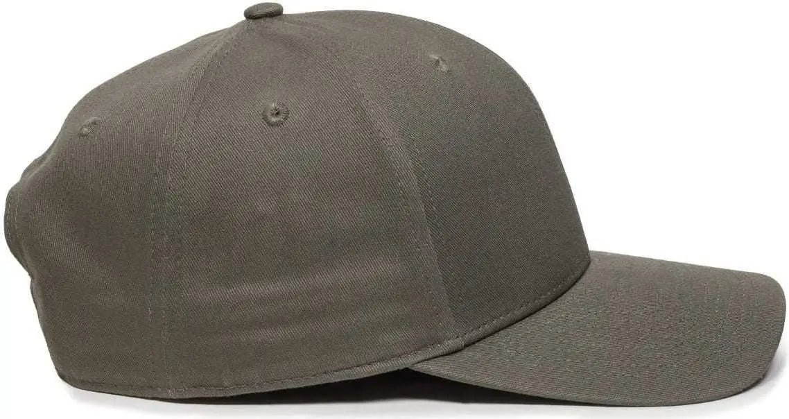 OC Sports OC871 Premium Modern Solid Back Cap - Olive - Olive / 6 7/8’’ - 7 1/2’’