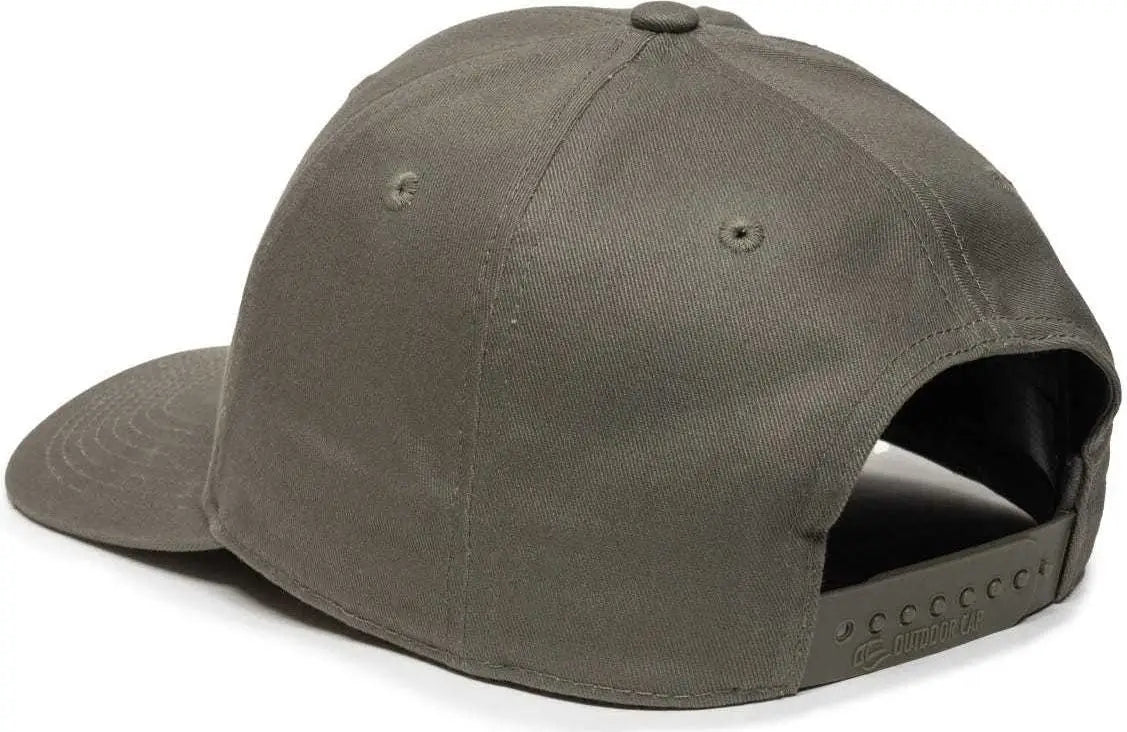 OC Sports OC871 Premium Modern Solid Back Cap - Olive - Olive / 6 7/8’’ - 7 1/2’’