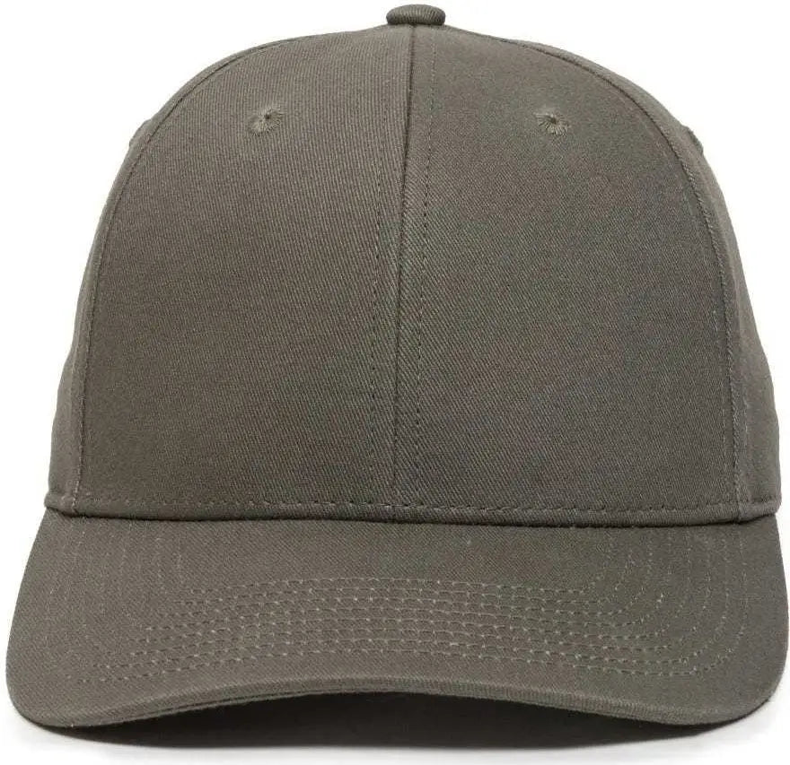 OC Sports OC871 Premium Modern Solid Back Cap - Olive - Olive / 6 7/8’’ - 7 1/2’’