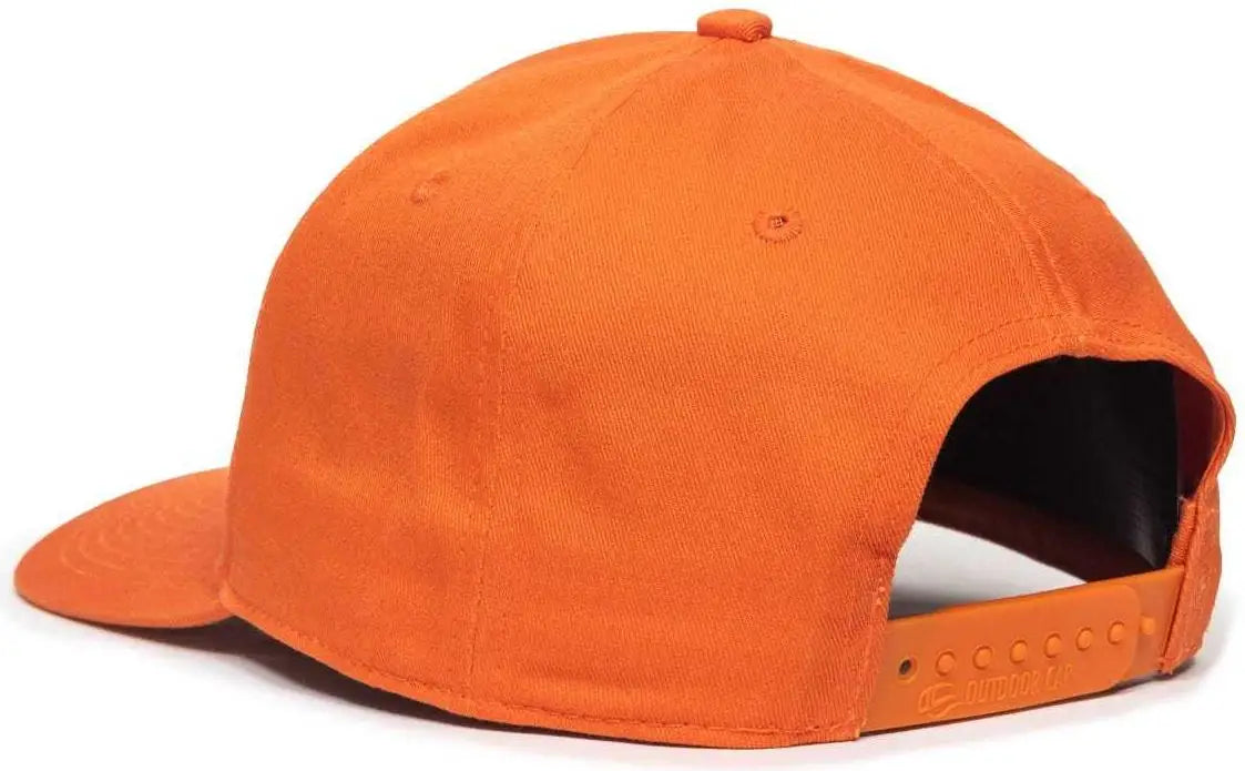 OC Sports OC871 Premium Modern Solid Back Cap - Orange