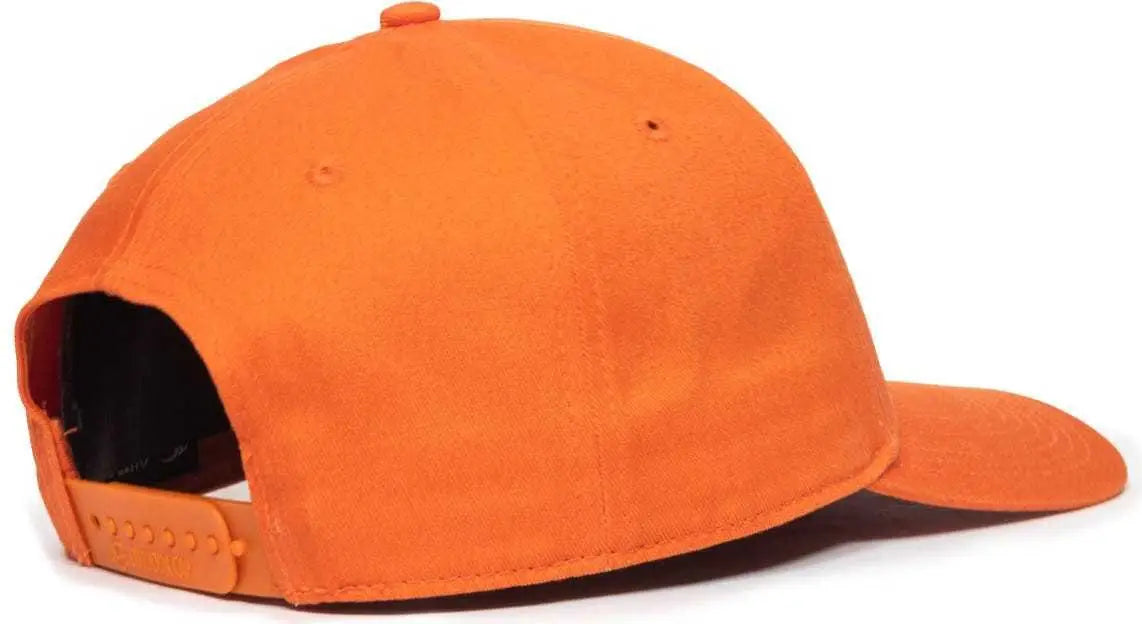 OC Sports OC871 Premium Modern Solid Back Cap - Orange