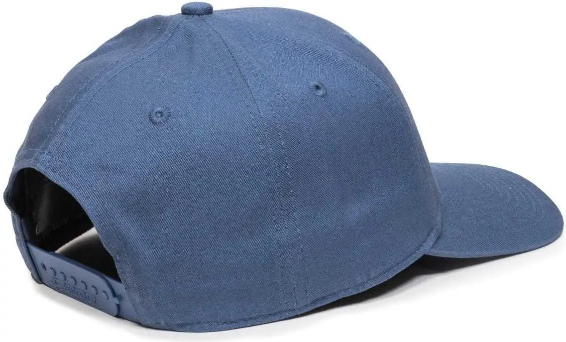 OC Sports OC871 Premium Modern Solid Back Cap - Slate - Dark Gray / 6 7/8’’ - 7 1/2’’