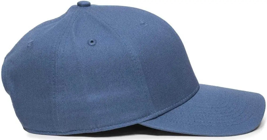 OC Sports OC871 Premium Modern Solid Back Cap - Slate - Dark Gray / 6 7/8’’ - 7 1/2’’