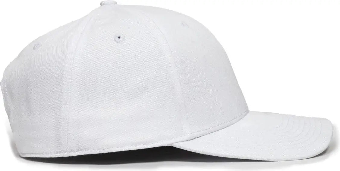 OC Sports OC871 Premium Modern Solid Back Cap - White - White / 6 7/8’’ - 7 1/2’’