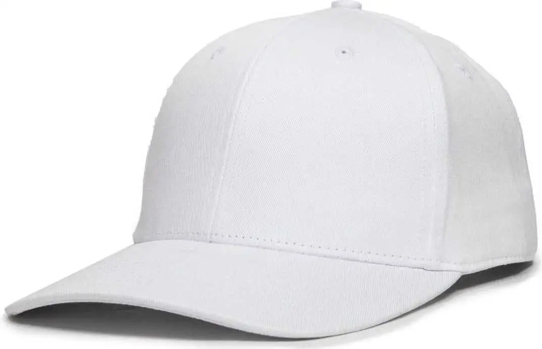 OC Sports OC871 Premium Modern Solid Back Cap - White - White / 6 7/8’’ - 7 1/2’’