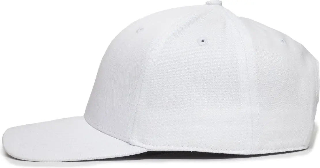 OC Sports OC871 Premium Modern Solid Back Cap - White - White / 6 7/8’’ - 7 1/2’’