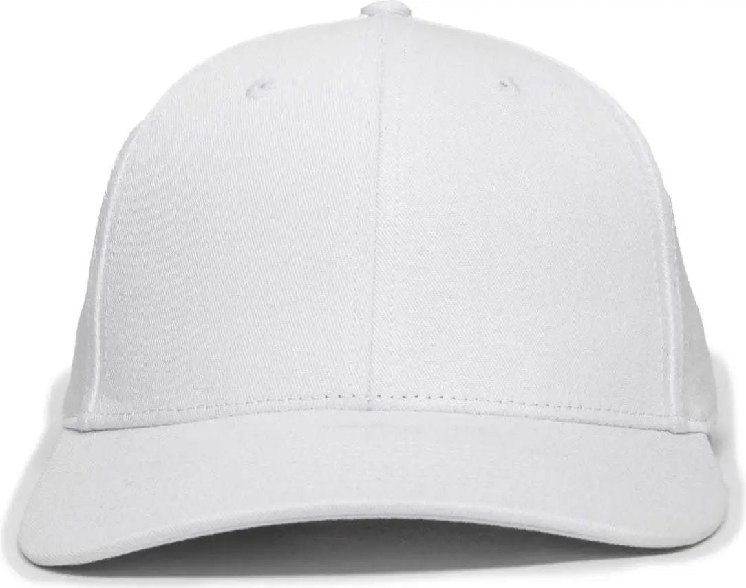 OC Sports OC871 Premium Modern Solid Back Cap - White - White / 6 7/8’’ - 7 1/2’’