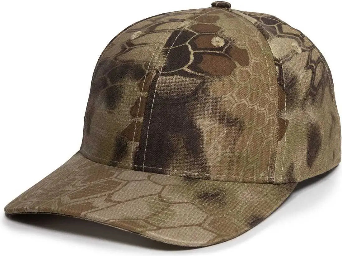 OC Sports OC871CAMO Premium Modern Solid Back Cap - Kryptek Highlander - Kryptek / 6 7/8’’ - 7 1/2’’