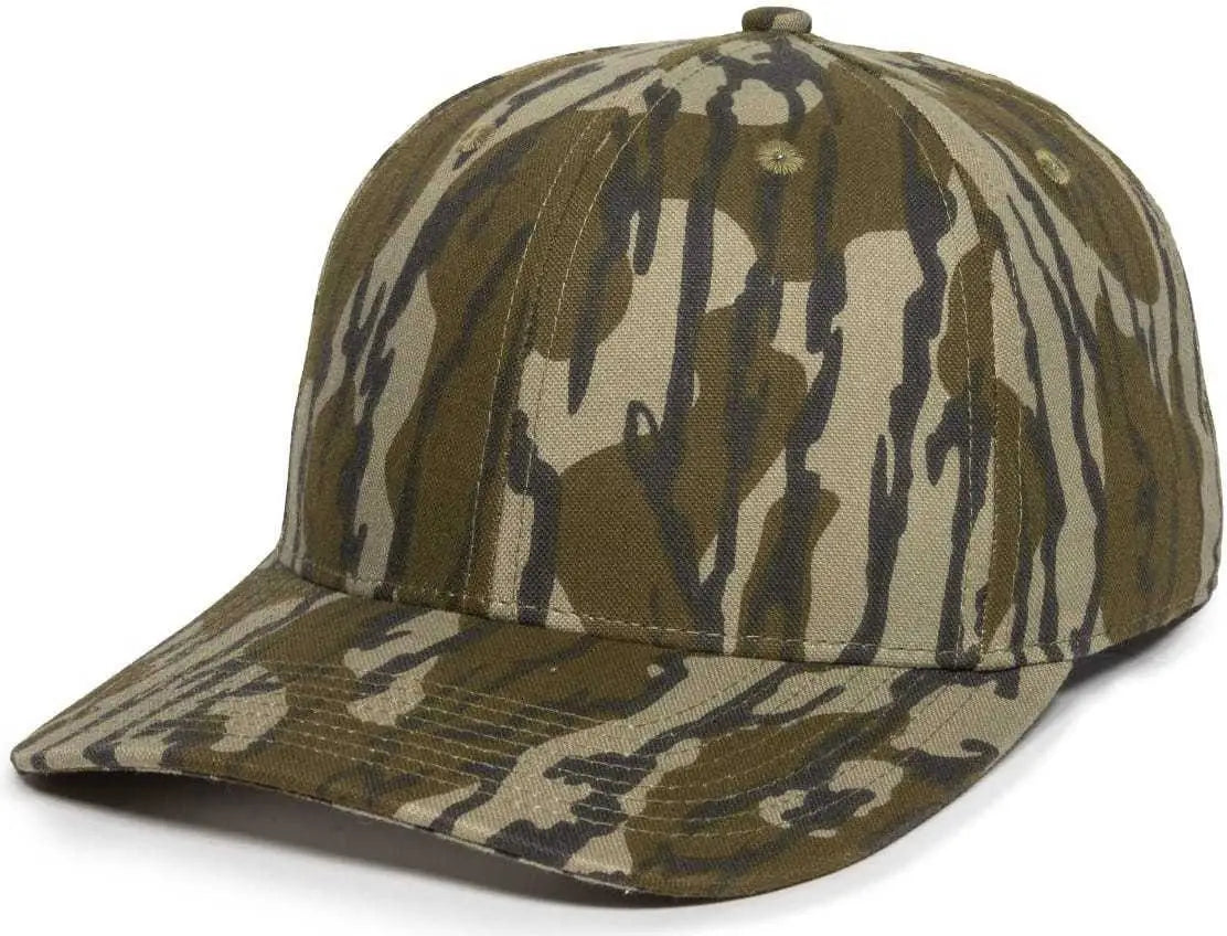 OC Sports OC871CAMO Premium Modern Solid Back Cap - Mossy Oak Original Bottomland - Mossy Oak / 6 7/8’’ - 7 1/2’’