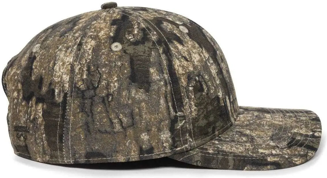 OC Sports OC871CAMO Premium Modern Solid Back Cap - Realtree Timber - Realtree / 6 7/8’’ - 7 1/2’’