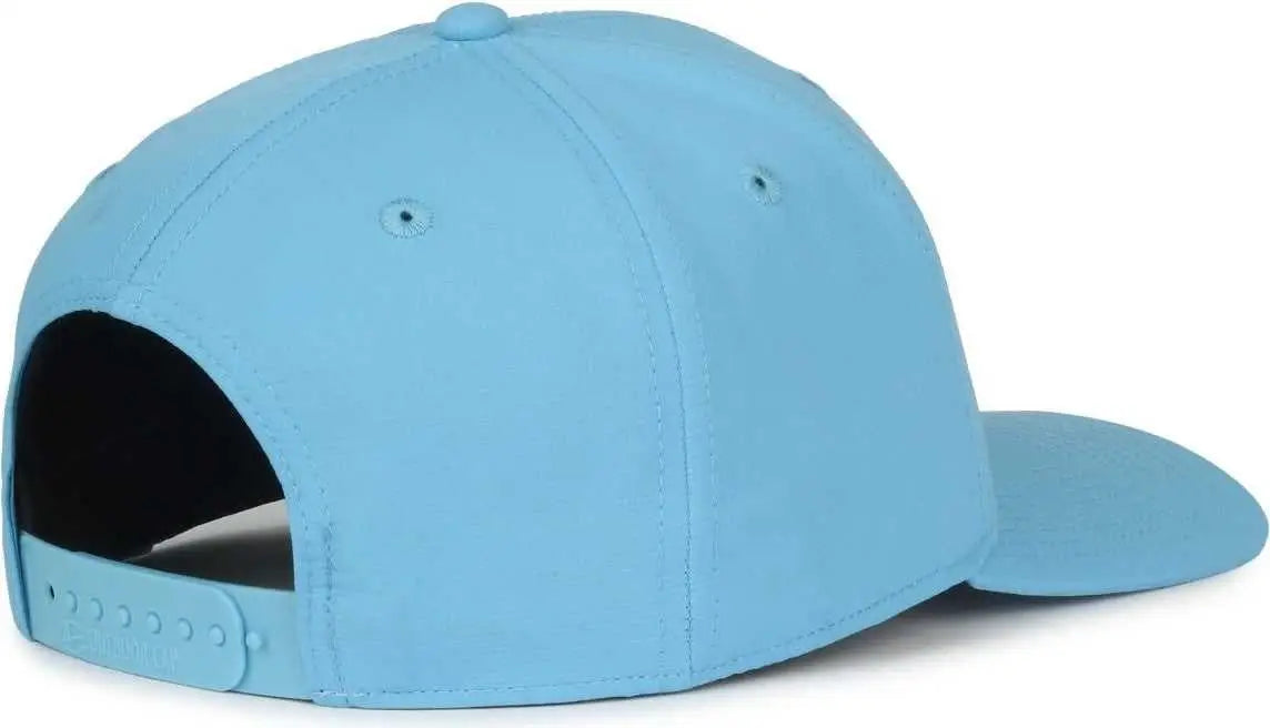 OC Sports OC871PF Solid Pro Crown Polyester Cap - Columbia Blue