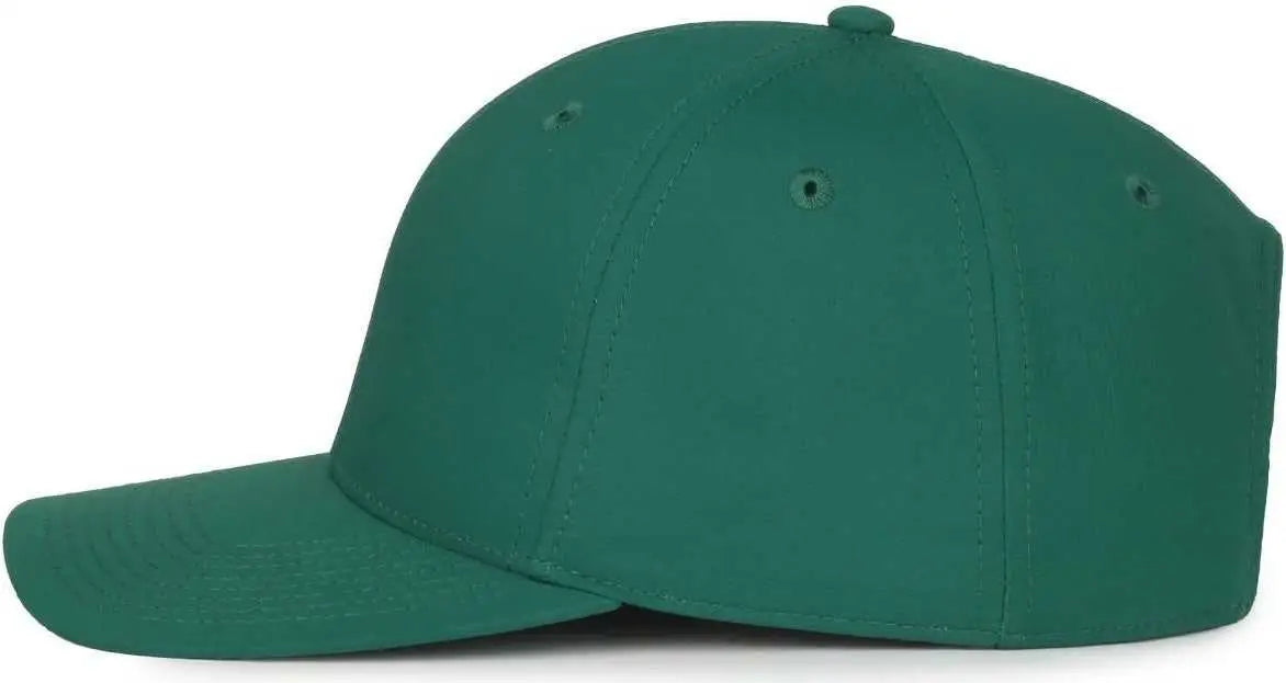 OC Sports OC871PF Solid Pro Crown Polyester Cap - Dark Green