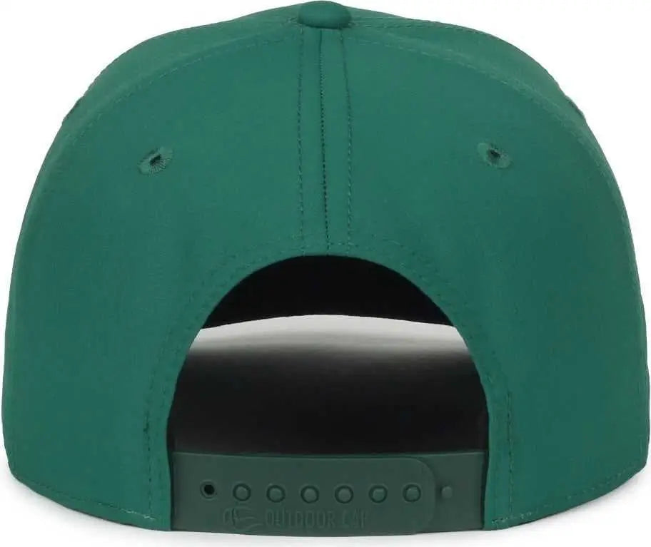 OC Sports OC871PF Solid Pro Crown Polyester Cap - Dark Green