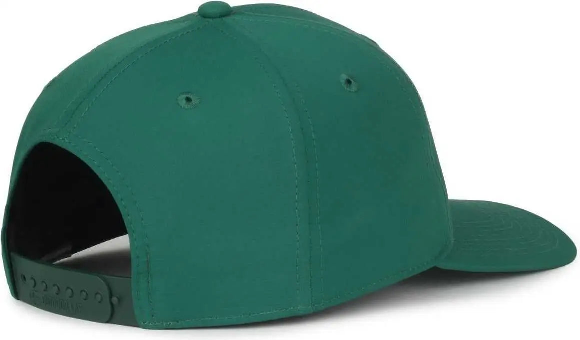 OC Sports OC871PF Solid Pro Crown Polyester Cap - Dark Green