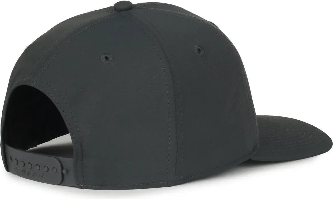 OC Sports OC871PF Solid Pro Crown Polyester Cap - Graphite