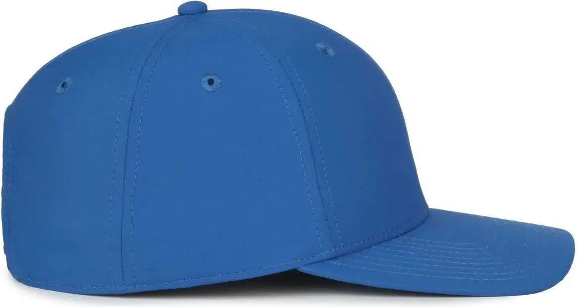 OC Sports OC871PF Solid Pro Crown Polyester Cap - Royal