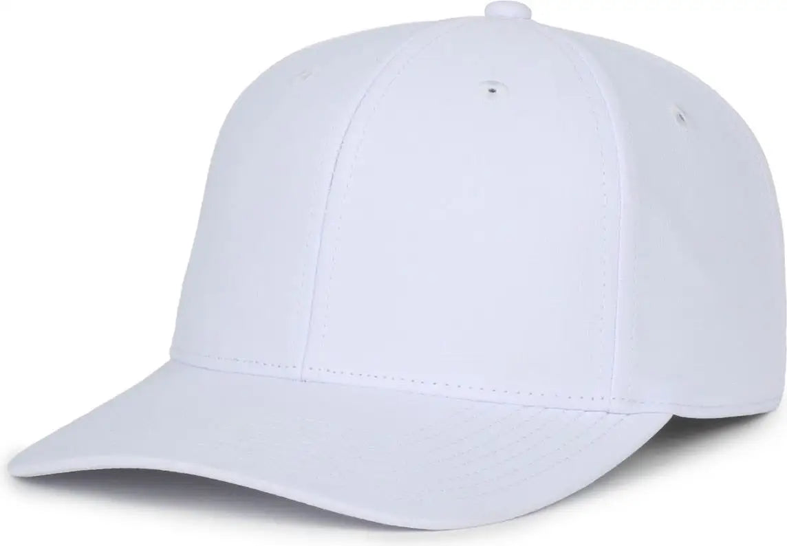 OC Sports OC871PF Solid Pro Crown Polyester Cap - White