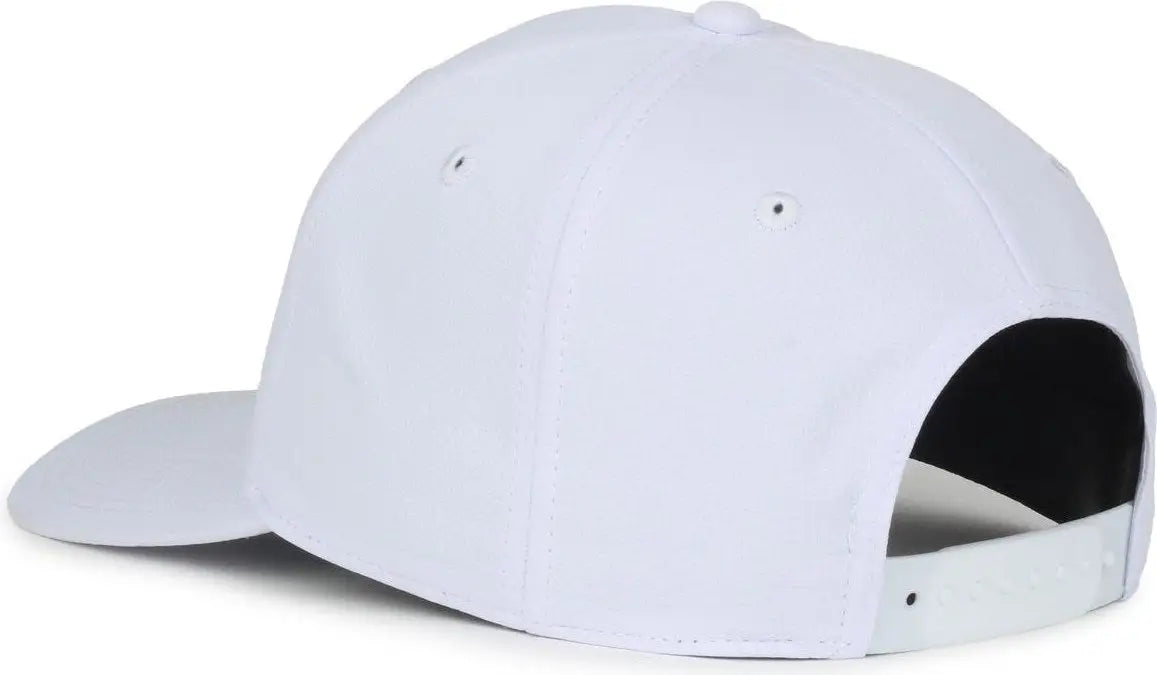 OC Sports OC871PF Solid Pro Crown Polyester Cap - White