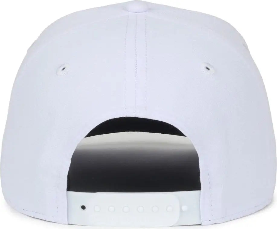 OC Sports OC871PF Solid Pro Crown Polyester Cap - White