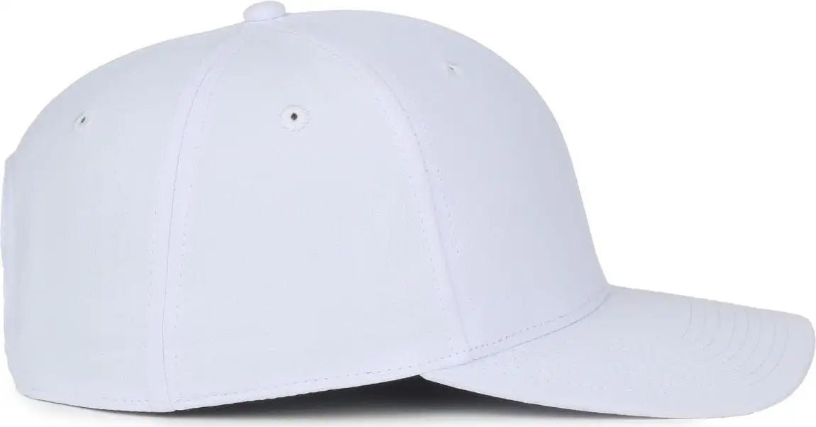 OC Sports OC871PF Solid Pro Crown Polyester Cap - White