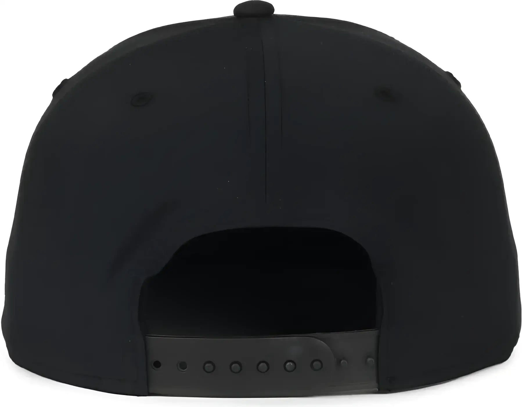 OC Sports OC900 Split Panel Performance Snap Back Cap - Black - Black / OSFM